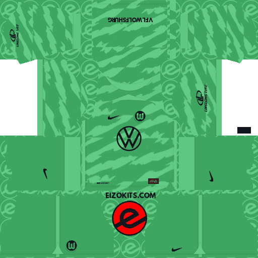 VfL Wolfsburg 2023-2024 Kits Released Nike - Dream League Soccer Kits (Goalkeeper Third)