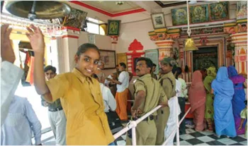 Ring the hindu Shrine Bell