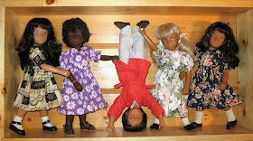 I wanted to pose like we were in the Sound of Music. Gregor just wants to stand on his head...