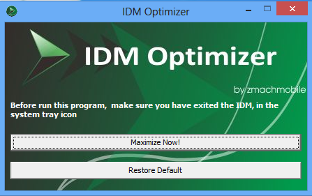 Hướng dẫn tối ưu IDM với 1 cú click chuột