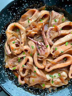 CALAMARES ENCEBOLLADOS. Receta Fácil y DELICIOSA en OLLA LENTA