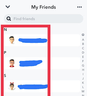 Snapchat Par Friend List Kaise Dekhe