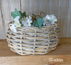 Thrifted Basket Planter | Denise on a Whim