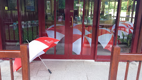 Umbrellas at Park Run Cornwall
