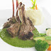 Grilled lamb chops with pesto sauce by chef raghu