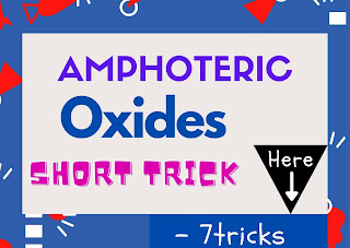 Short Trick of Amphoteric Oxides