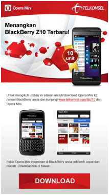 Telkomsel: Undian Gratis Berhadiah BlackBery Z10 dan Pulsa - Info Seluler dan Mobile