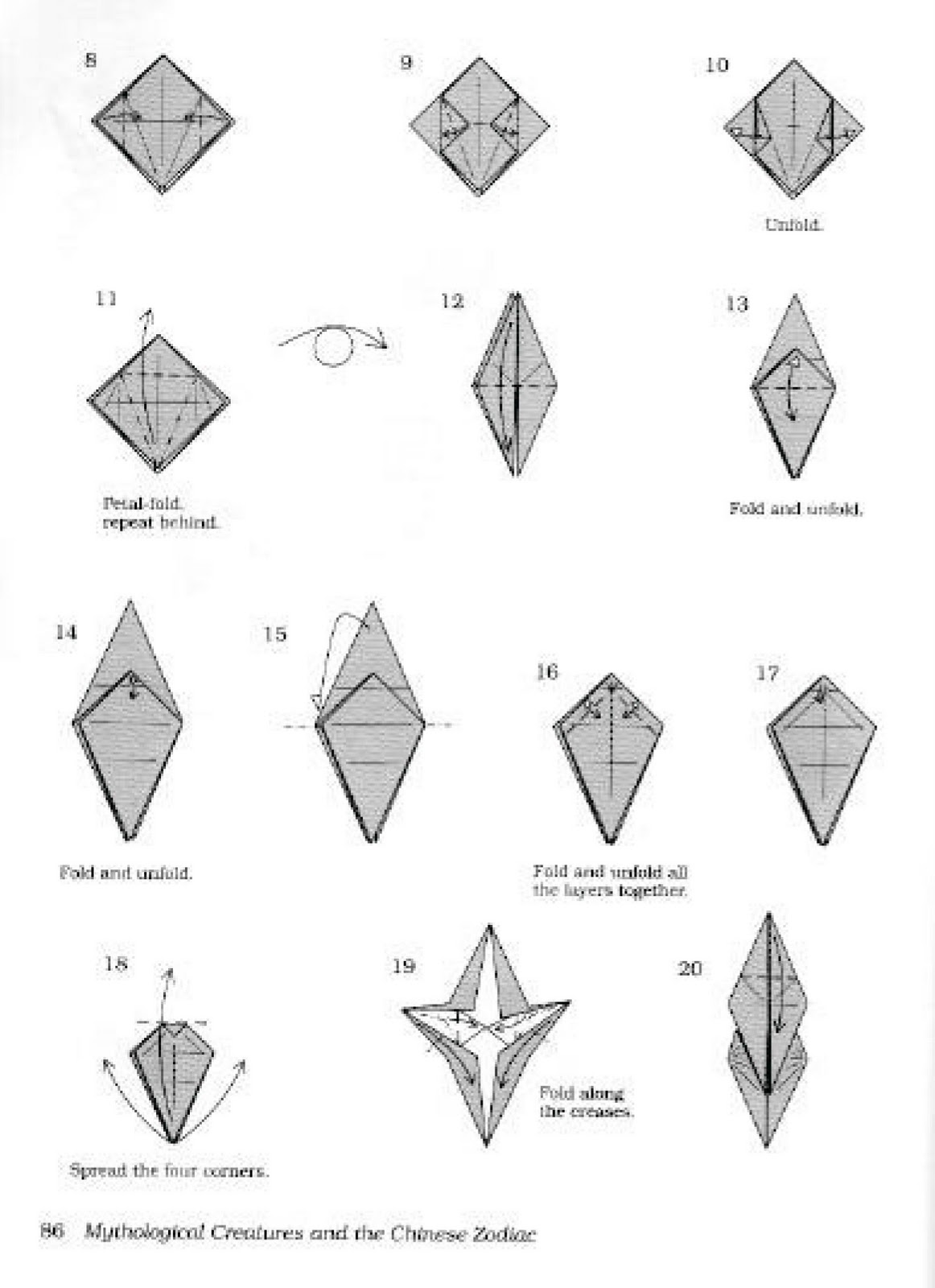 Gambar Membuat 14 Kerajinan  Origami Bentuk  Kepala Hewan  