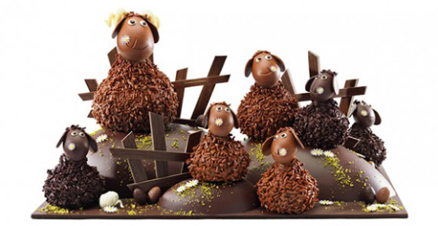 La Maison au Chocolat Ovejas de Pascua chocolate Frisoton Frisette