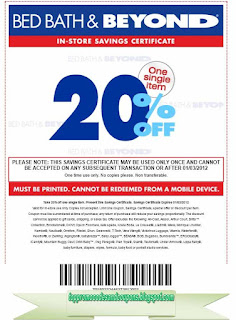 Free Printable Bed Bath and Beyond Coupons