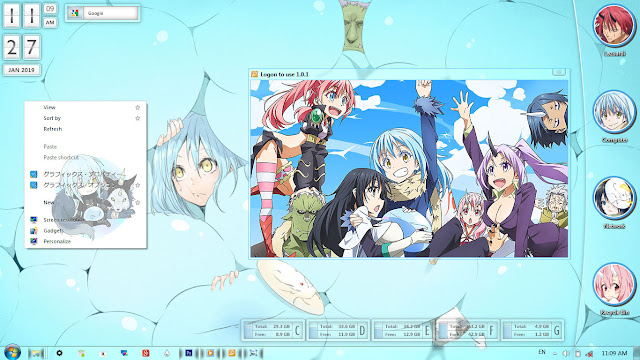 Download Windows 7 Theme Tensei shitara Slime Datta Ken, Download Windows 7 Theme Rimuru Tempest