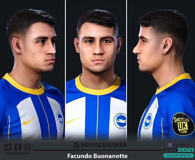 Facundo Buonanotte Face For eFootball PES 2021