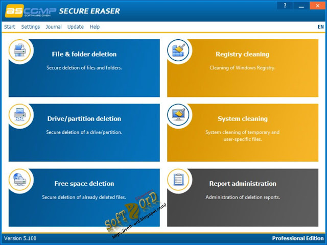 تحميل برنامج Secure Eraser Professional 5.100 لحذف ملفاتك ومنع استرجاعها 