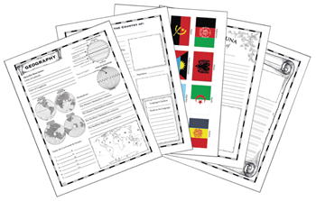 geography maps and notebooking