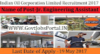 Indian Oil Corporation Limited Recruitment 2017– 74 Jr. Engineering Assistant, Jr. Materials Assistant
