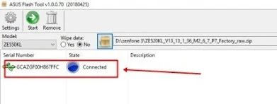 cara flash asus zenfone max pro via flashtool