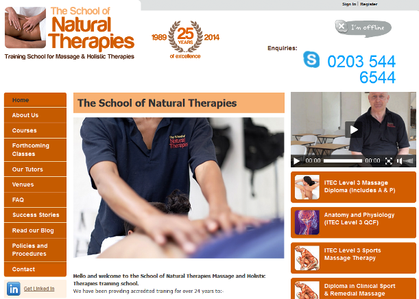 Leading natural and holistic therapy course provider