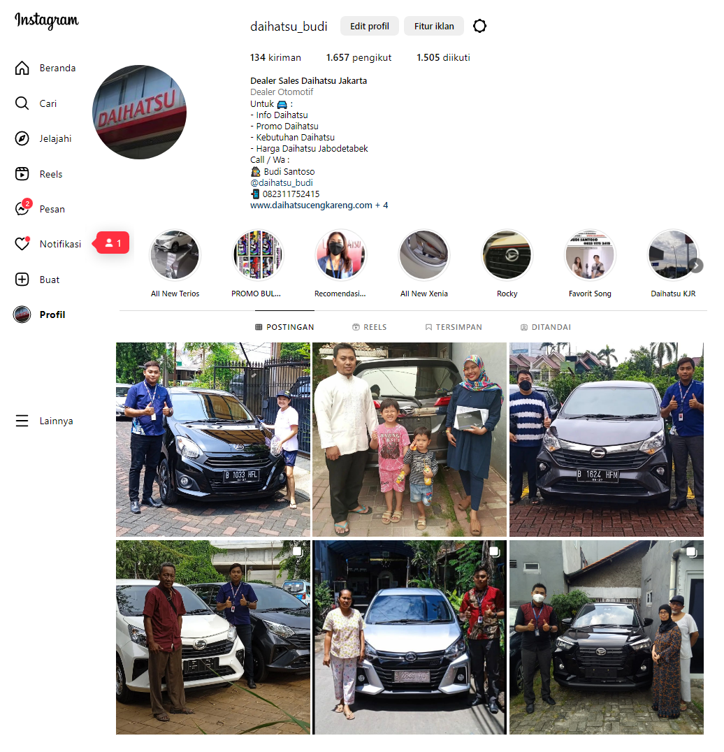 Daihatsu Duri Kepa Instagram