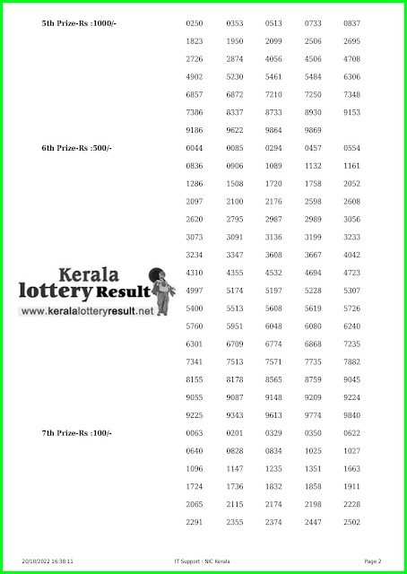 Live Kerala Lottery Result Today 20.10.22 Karunya Plus Lottery KN 442  Result online