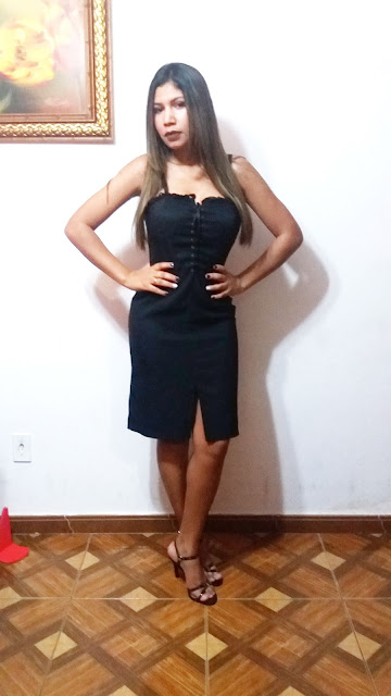 vestido preto