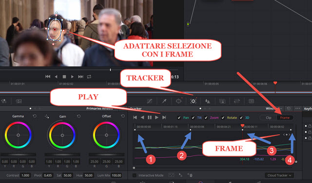 regolare-selezione-frame