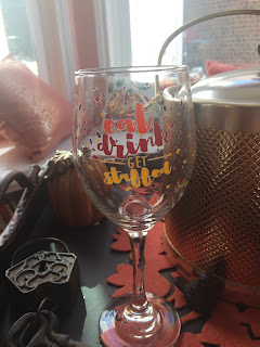 thanksgiving wine glass