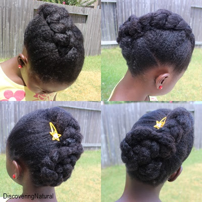 Jumbo Braid with Pin Curl on Natural Hair | Back to School DiscoveringNatural