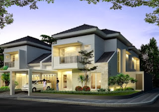 2 lantai rumah minimalis depan