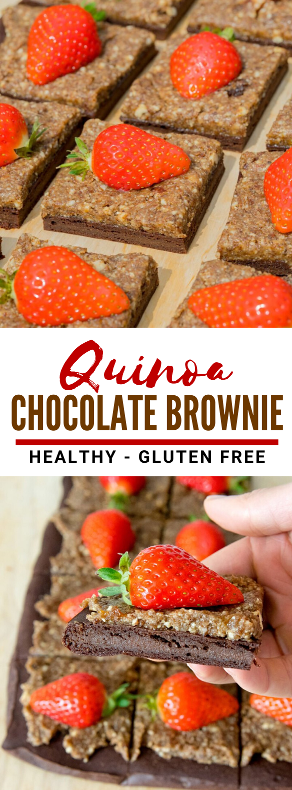 QUINOA CHOCOLATE BROWNIE – 4 INGREDIENTS RECIPE #fooddiet #glutenfree