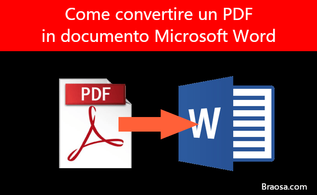 Come convertire un PDF in un documento di Microsoft Word