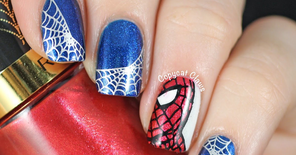 Spiderman Nail art | i used Barry M nail polish for these. u… | Flickr