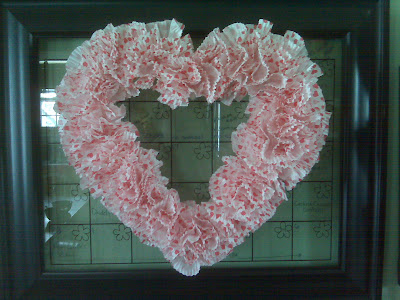 I have searched for a valentine wreath for a few years now to hang on the 