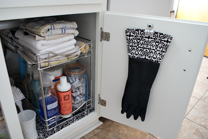 Easy DIY Organization Under the Sink