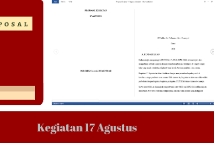 Contoh Proposal Kegiatan Sekolah 17 Agustus