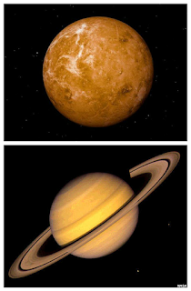 Venus y Saturno