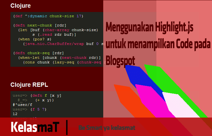 Menggunakan Highlight.js untuk menampilkan Code pada Blogspot