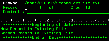 Write data into IFS file from SQL on IBM i