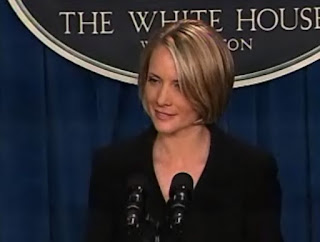 Dana M. Perino, Vidcap from White House Briefing