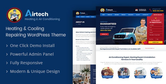 Airtech v1.6 – Plumber WordPress Theme