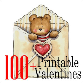 Let your little one hand out a fun Valentine this year at his Valentine class party with one of these 100 Valentine printables.  Whether you want a candy valentine or non candy valentine, you'll be sure to find what you need. #valentines #valentineclassgift #classvalentine #printablevalentine #diypartymomblog