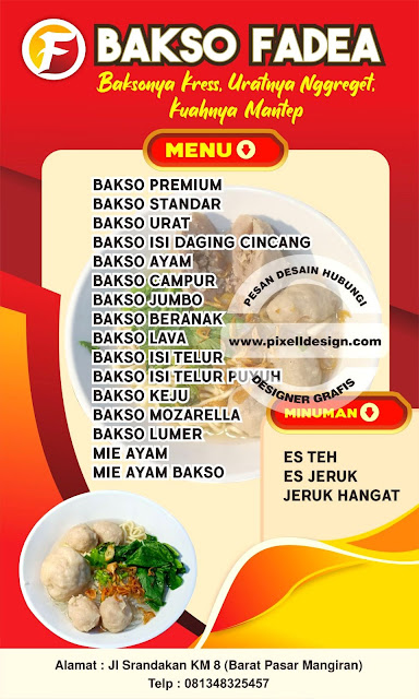 Iklan Banner Rumah Makan Bakso Soto