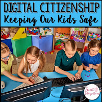 Click to purchase this digital citizenship resource from Teachers Pay Teachers for grades K-7