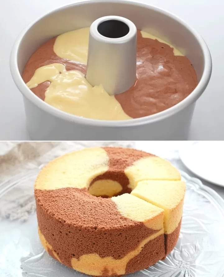 MARBLED SPONGE CAKE