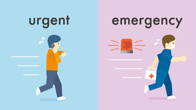 urgent と emergency の違い