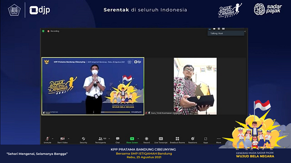 Pajak Bertutur 2021, KPP Pratama Bandung Cibeunying menggandeng SMP Istiqamah Bandung
