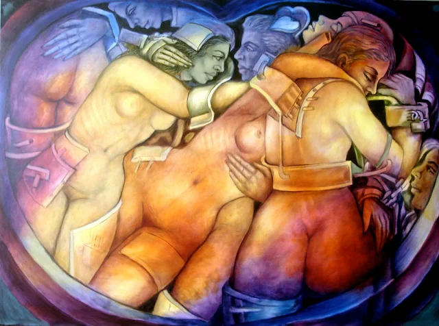 Cosmic Love, a painting by Julio Susana