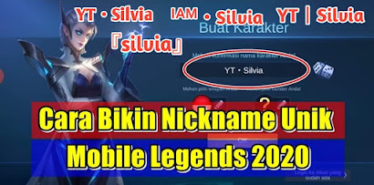 Cara Membuat Nickname Unik Dengan Simbol Keren Di Mobile Legends 2020