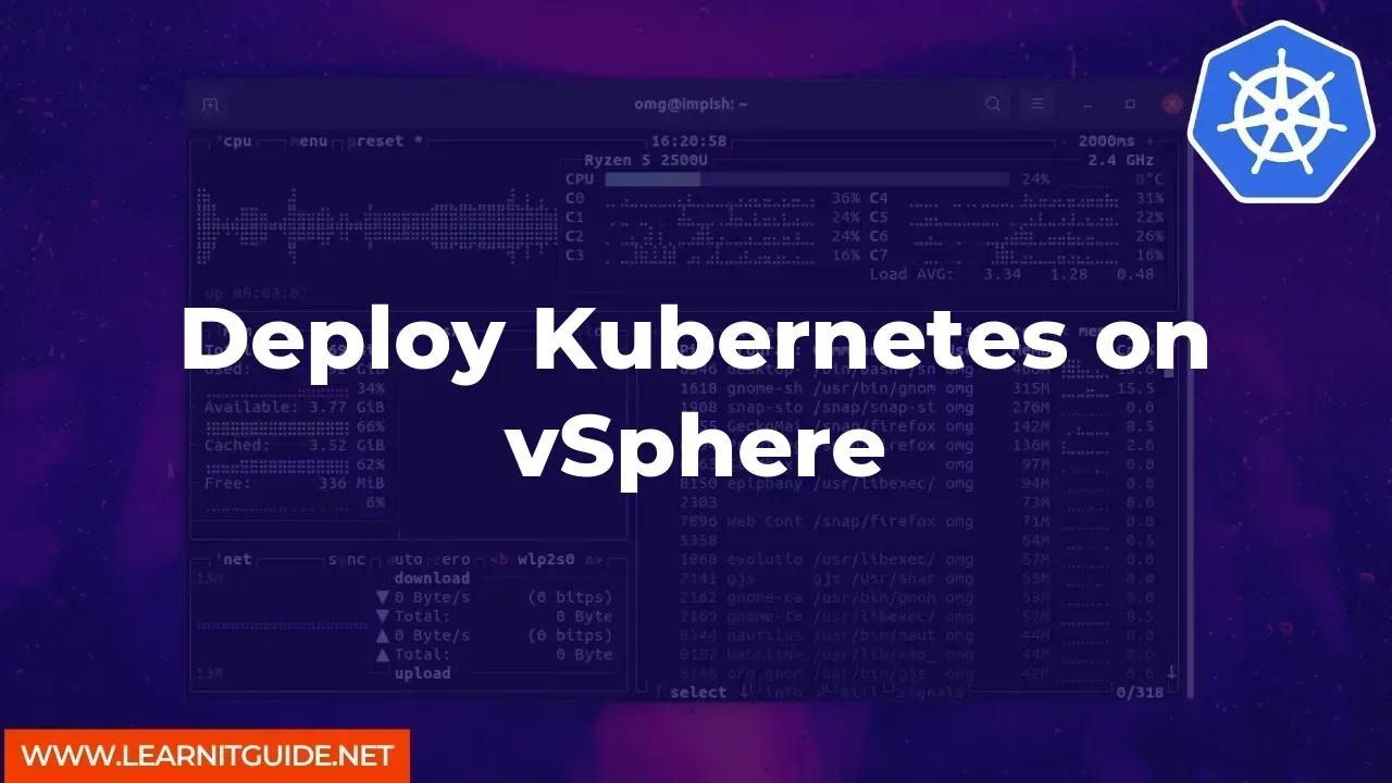 Deploy Kubernetes on vSphere