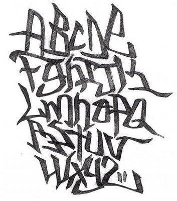 how to draw graffiti letters alphabet. step. how. How to Draw Sketch