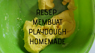 Resep membuat playdough homemade